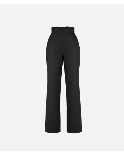 Black pants with buttons