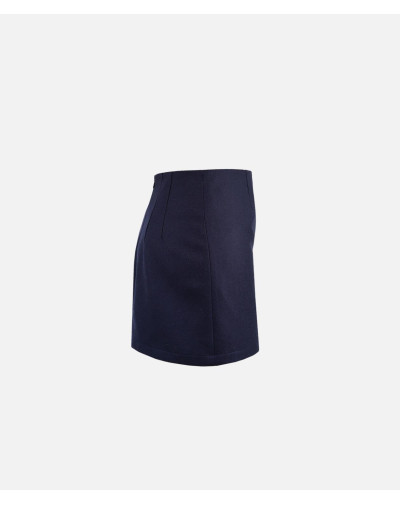 Blue wool skirt